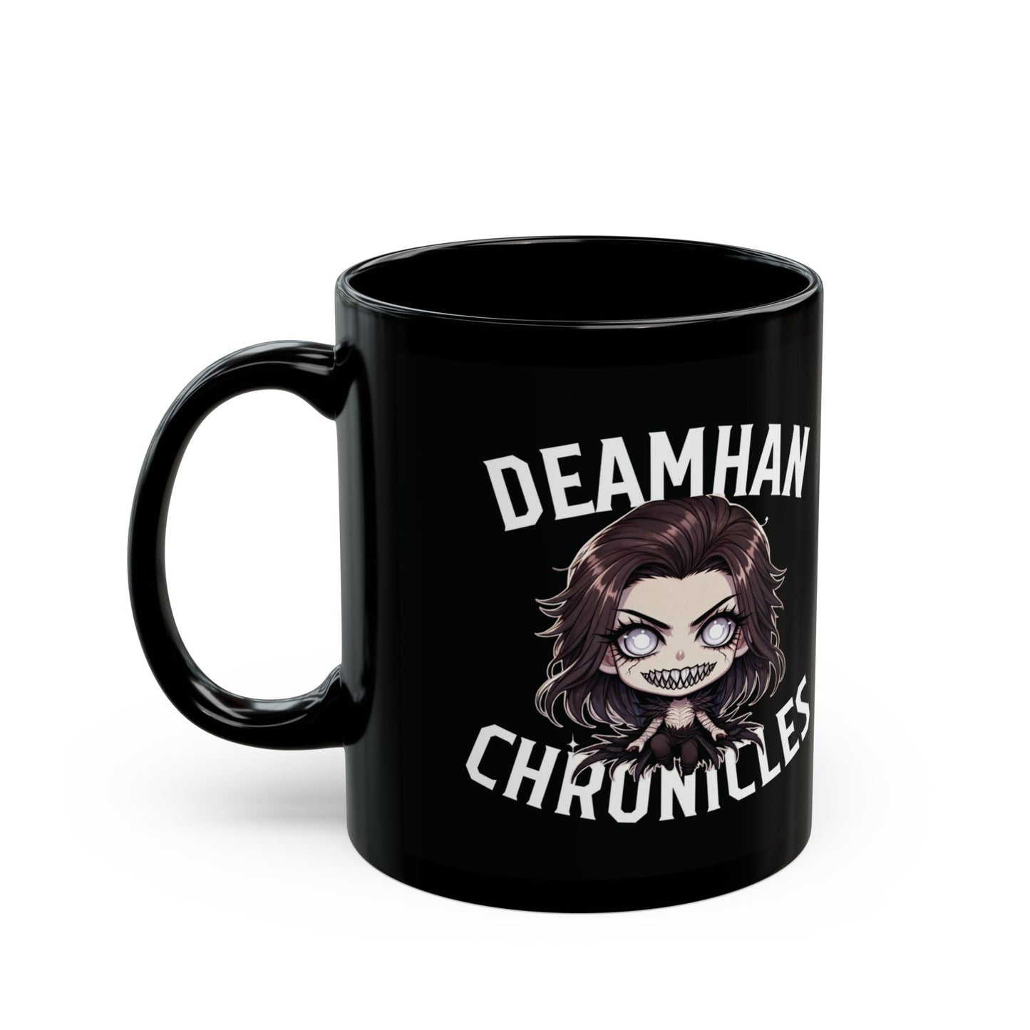 Deamhan Chronicles: The Sinister Smile Mug (black)