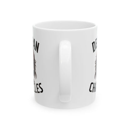 Deamhan Chronicles: The Sinister Smile Mug (white)