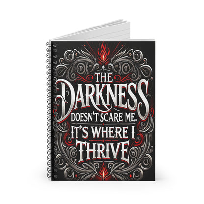 The Darkness Thrives Notebook - Red and Black Edition