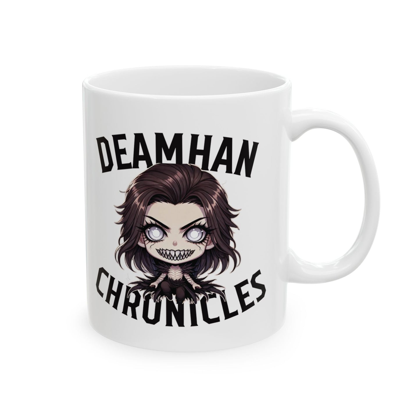 Deamhan Chronicles: The Sinister Smile Mug (white)